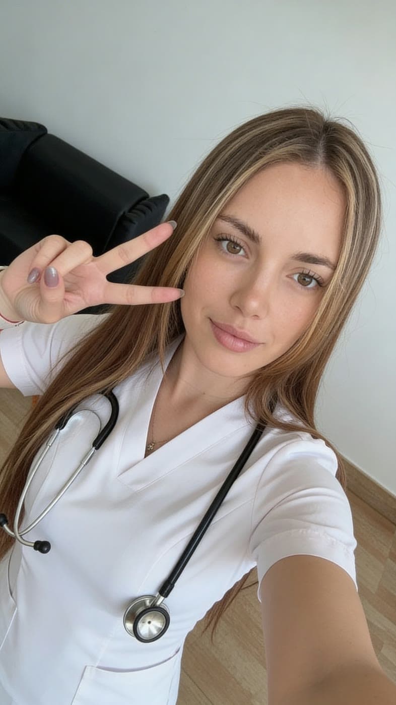 Krankenschwester – Kittel und Stethoskop
